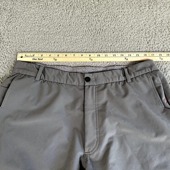 Yogasmoga Pants Men's XL Gray D'or Hybrid Straight Leg Activewear Zip Pocket - Picture 6 of 15